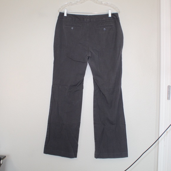 Gap Dark Grey Aubrey Stretch Wide Legged Business Pants — Size 10R - Picture 4 of 11